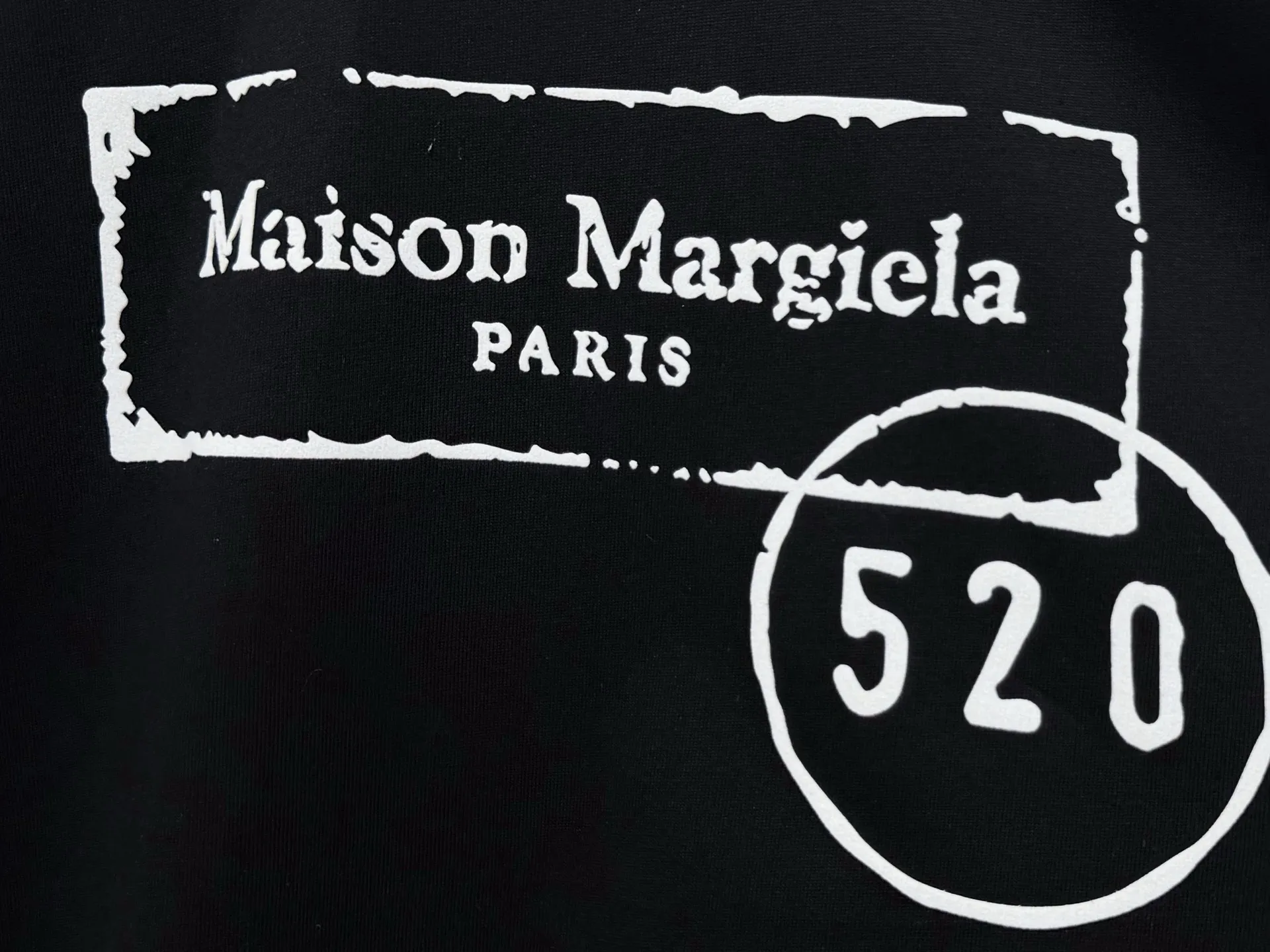 【Maison Margiela】 26ss T logo ， Same Style t Versatile ：Black，White Size：XS-L
